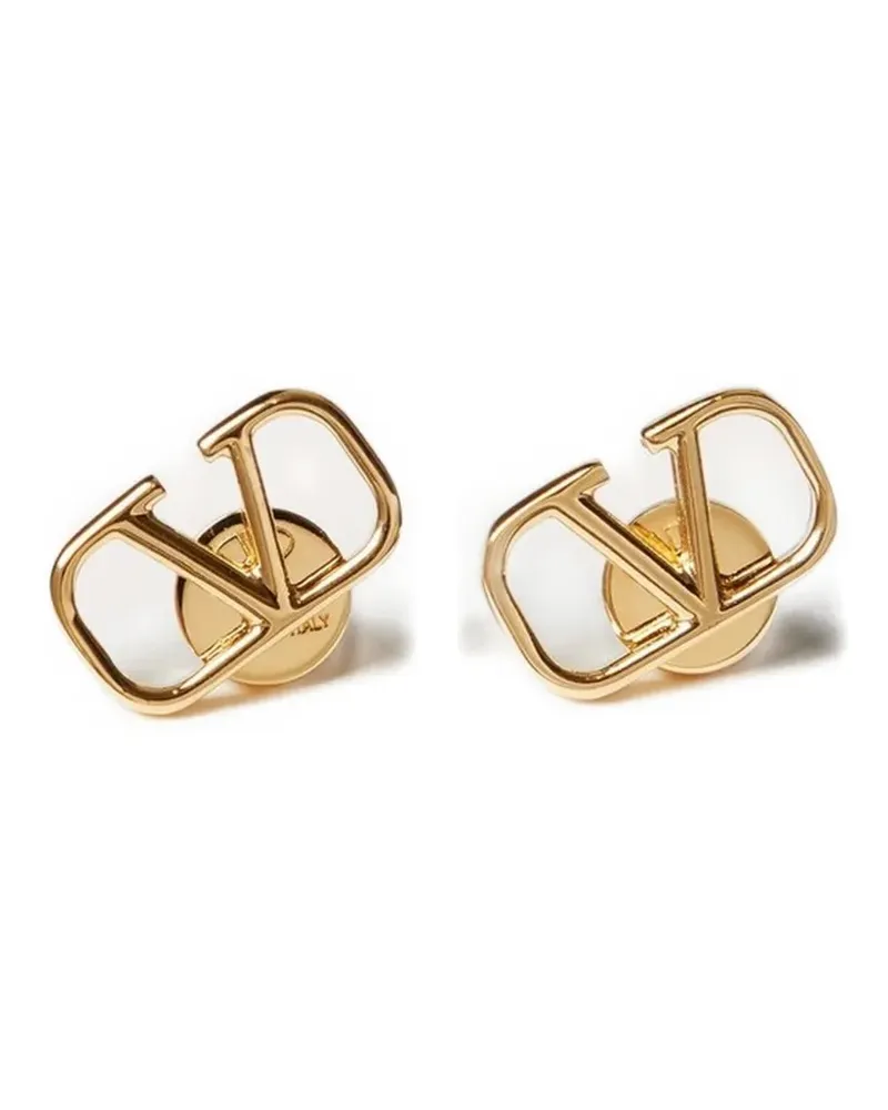 Valentino Garavani Vlogo Signature metal earrings - Gold Gold
