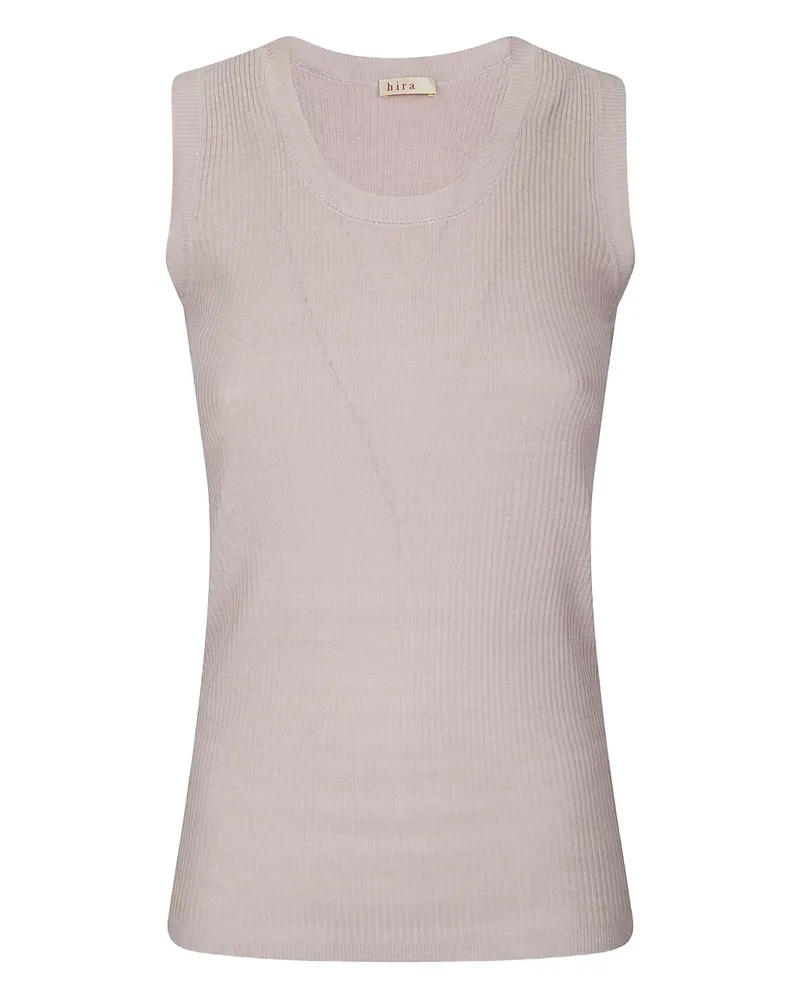 Stefano Mortari Geripptes Top - Rosa Rosa