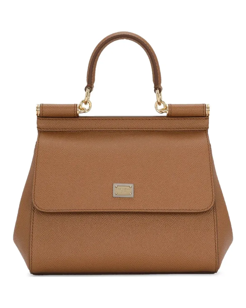 Dolce & Gabbana Mittelgroße Sicily Handtasche - Braun Braun