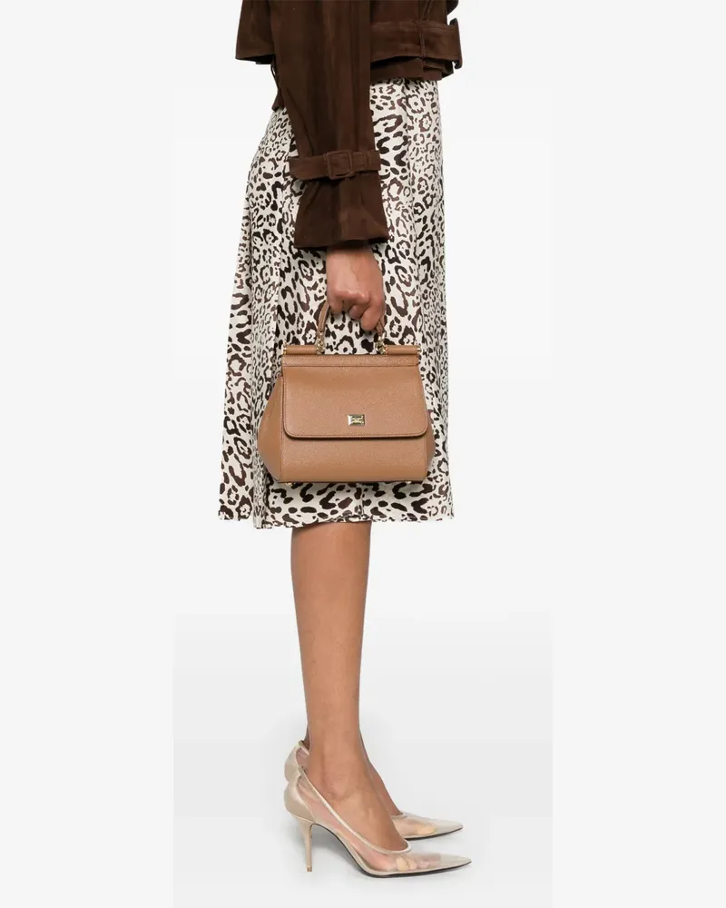 Dolce & Gabbana Mittelgroße Sicily Handtasche - Braun Braun