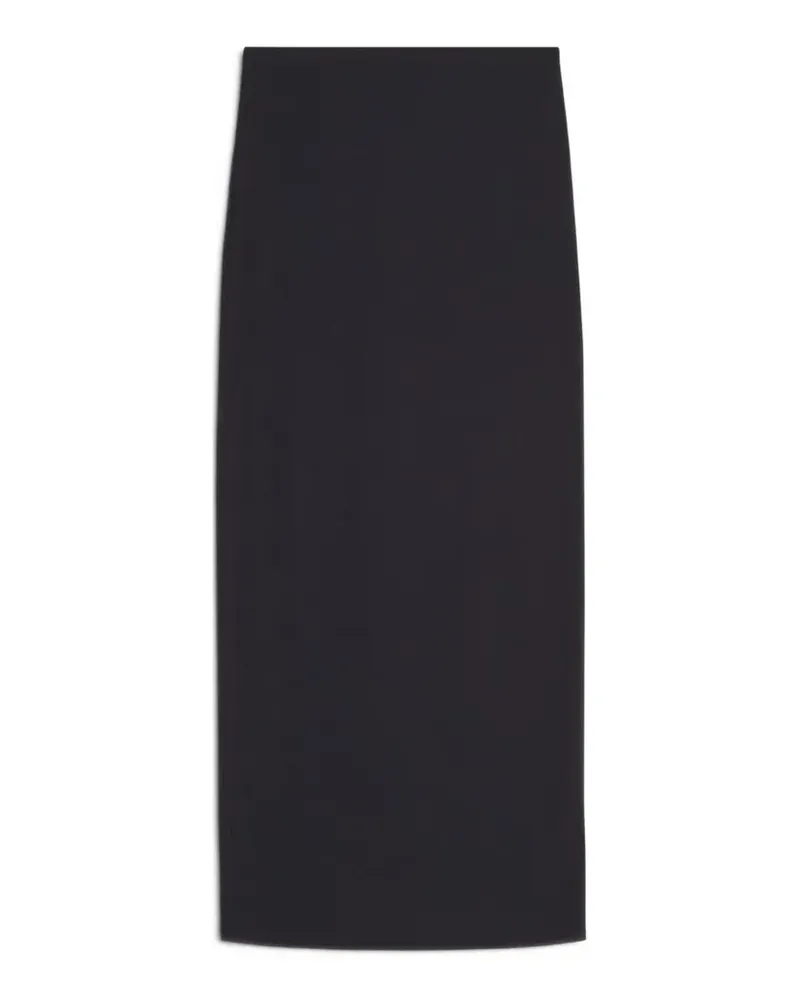 Kitsuné split ribbed skirt - Schwarz Schwarz