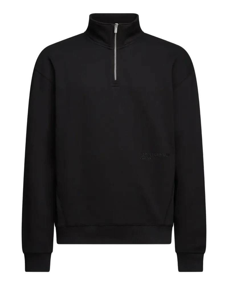 Karl Lagerfeld Pullover mit Reißverschluss - Schwarz Schwarz