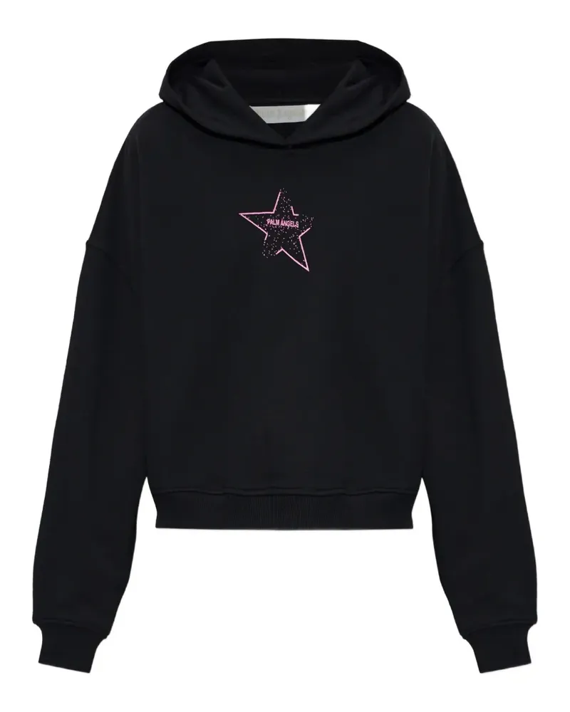 Palm Angels Icon palm loose hoodie - Schwarz Schwarz