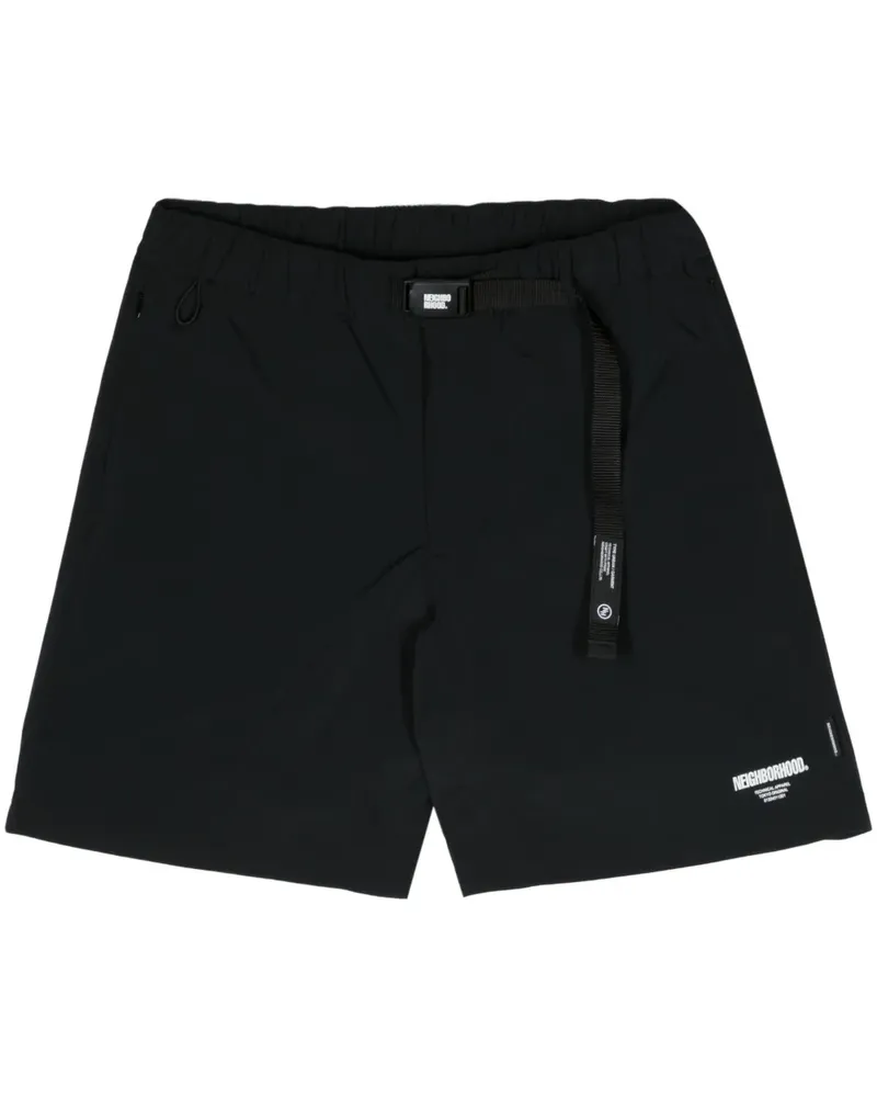 Neighborhood Shorts mit Kordelzug - Schwarz Schwarz
