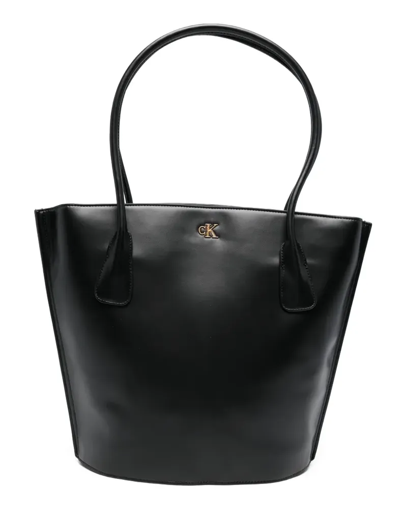 Calvin Klein medium logo-detail tote bag - Schwarz Schwarz