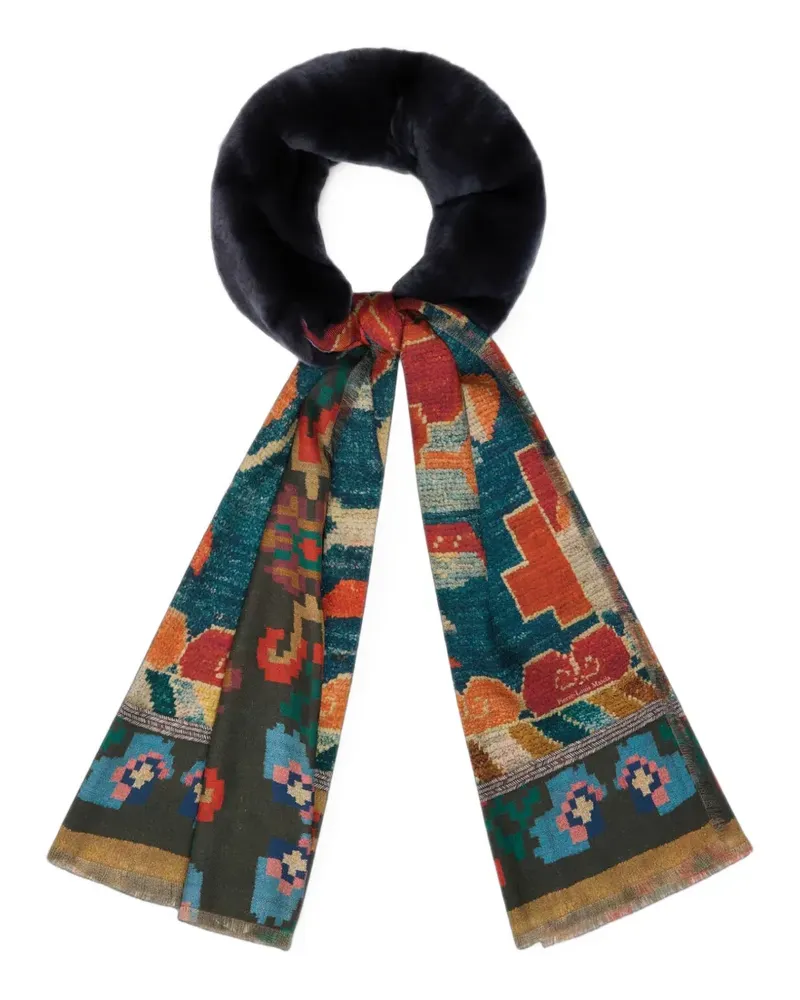 Pierre-Louis Mascia Fanory silk scarf - Blau Blau