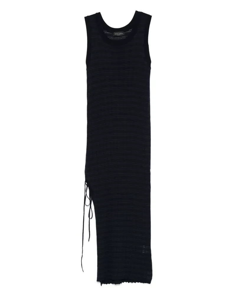 Roberto Collina Geripptes Midikleid - Blau Blau