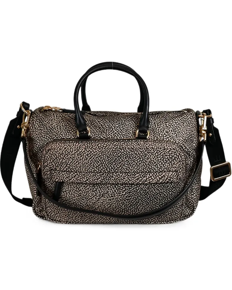 Borbonese adjustable-strap weekend bag - Nude Nude