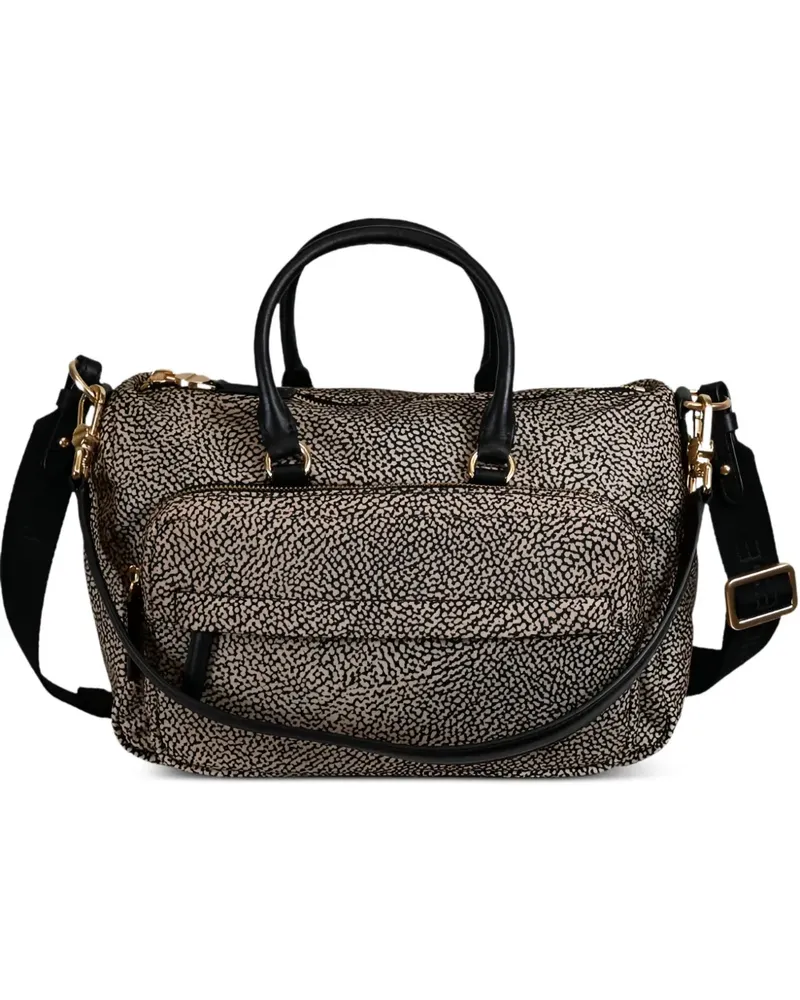 Borbonese Reisetasche mit verstellbarem Riemen - Nude Nude