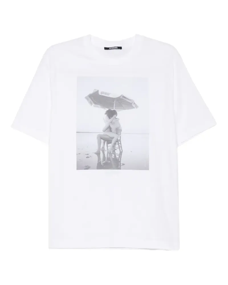 Jacquemus T-Shirt mit grafischem Print - Weiß Weiß