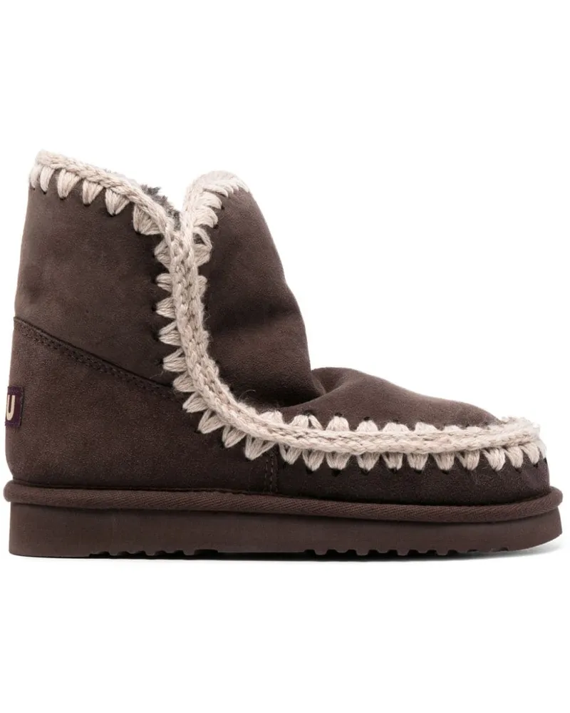 Mou Lederstiefel mit dicker Sohle - Braun Braun