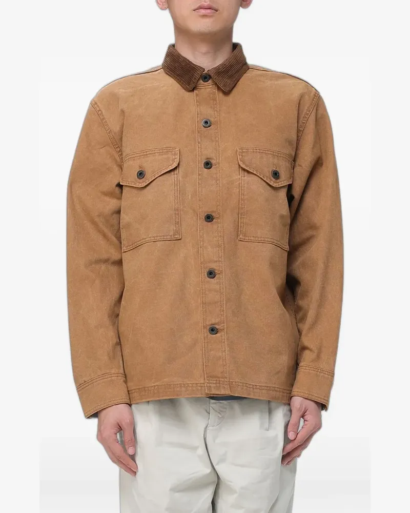 Filson Hemdjacke mit Cordkragen - Braun Braun