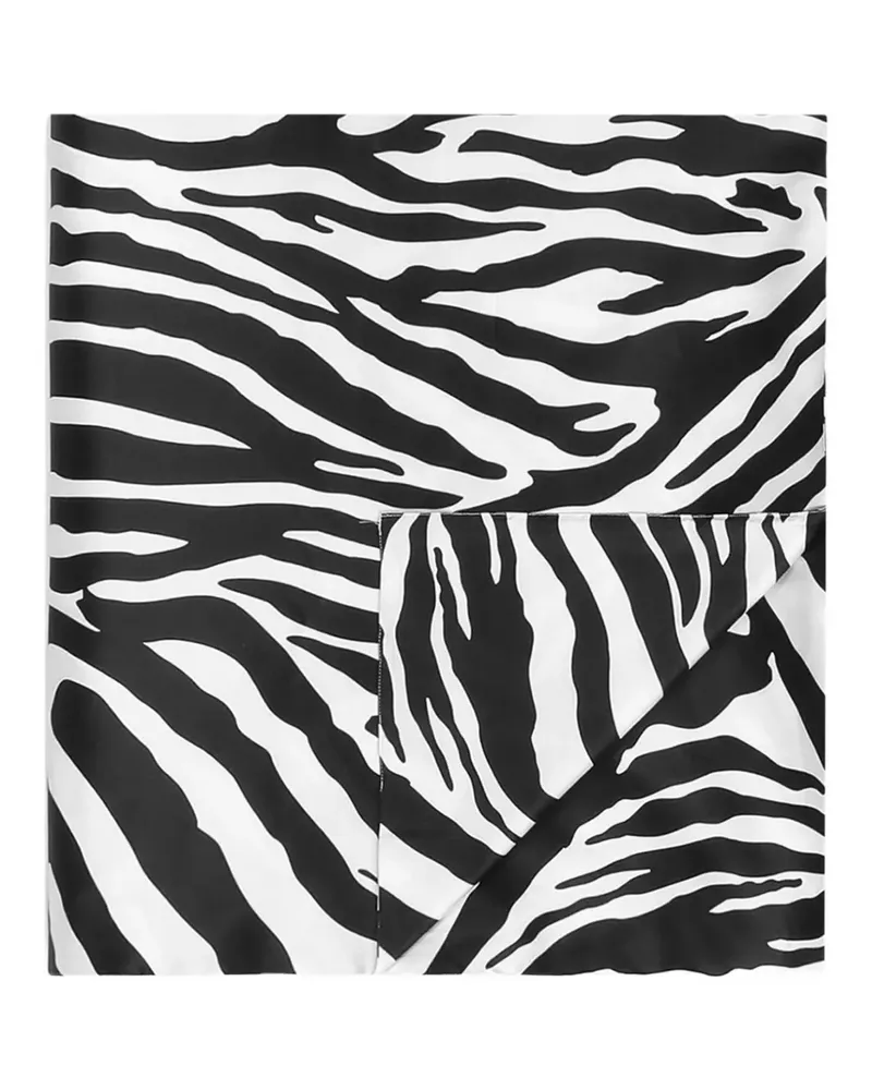 Dolce & Gabbana Bettbezug mit Animal-Print (260cm x 220cm) - Weiß Weiß