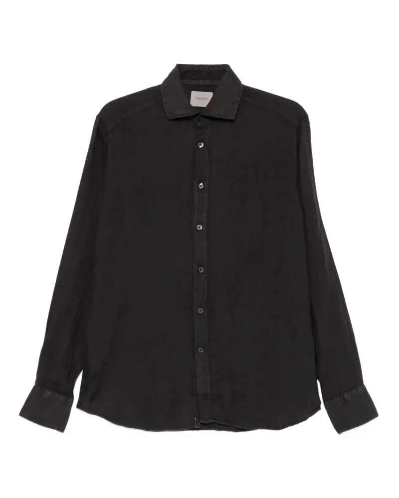 Tintoria Mattei long-sleeved shirt - Schwarz Schwarz