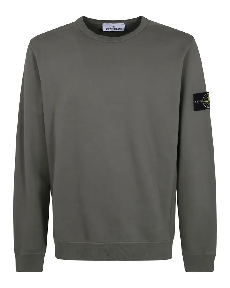 Stone Island logo-patch sweatshirt - Grün Grün