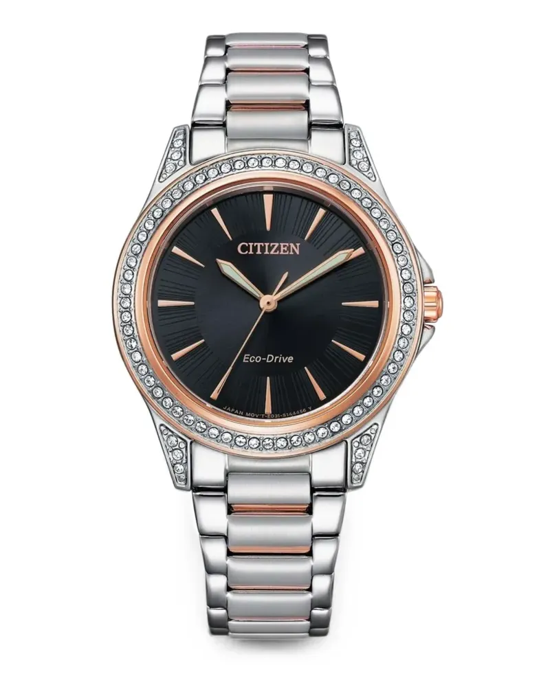 Citizen Classic Eco-Drive 34mm watch - Schwarz Schwarz