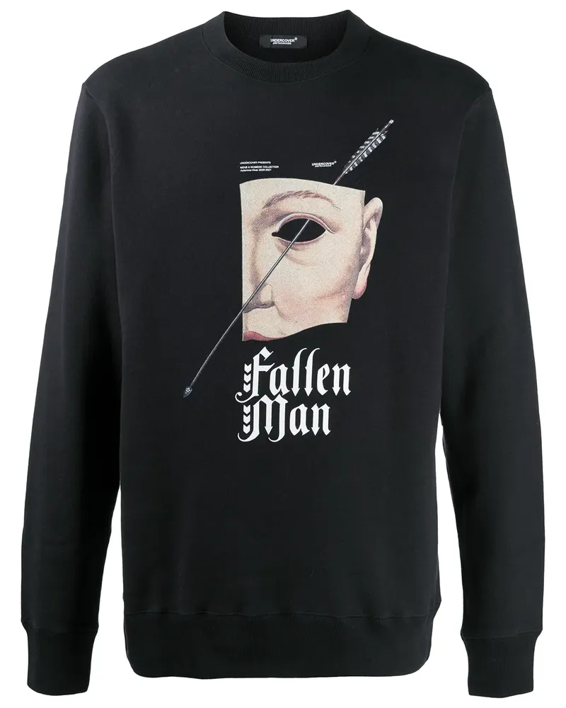 Undercover Pullover mit grafischem Print - Schwarz Schwarz