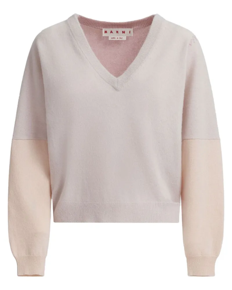 Marni Pullover mit Farben-Mix - Rosa Rosa