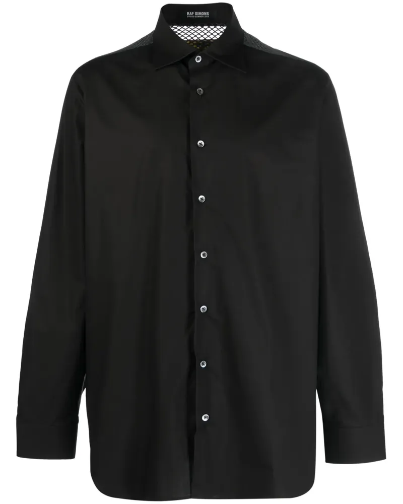 Raf Simons Hemd mit Logo-Patch - Schwarz Schwarz