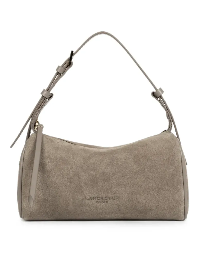 Lancaster small suede-effect adjustable-strap shoulder bag - Grau Grau