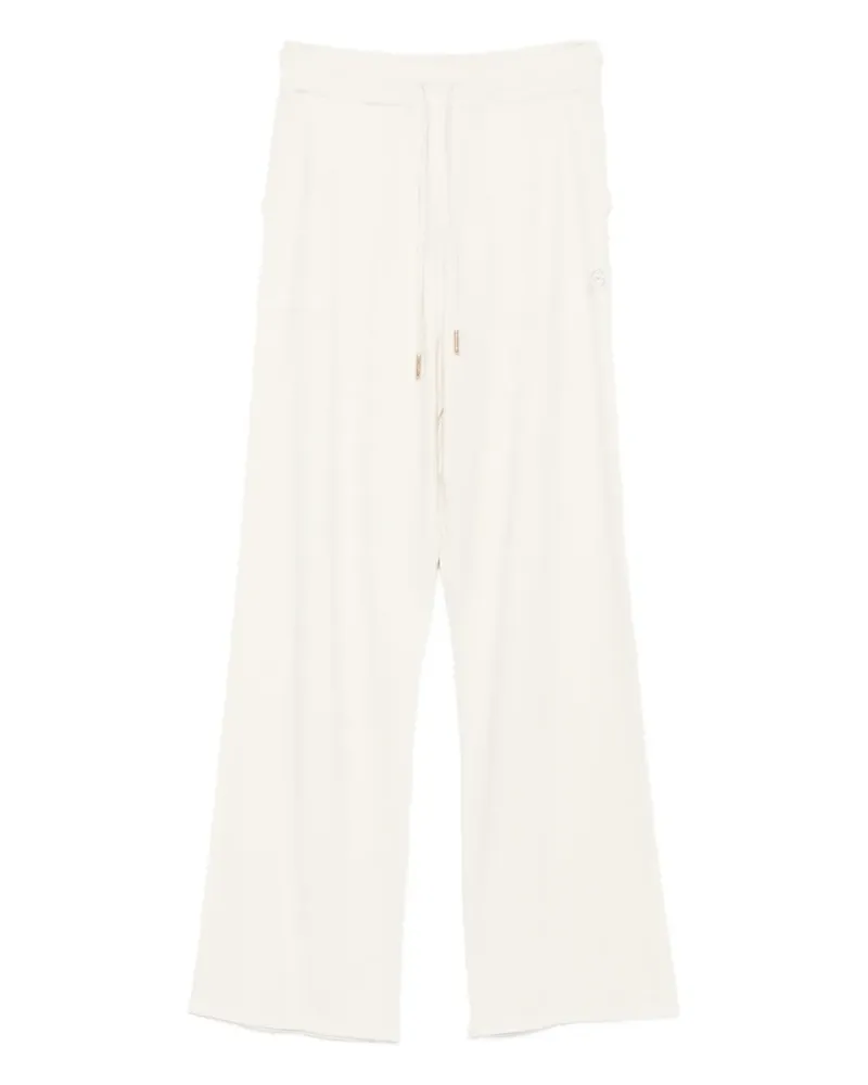 Blumarine drawstring-embellished track pants - Weiß Weiß