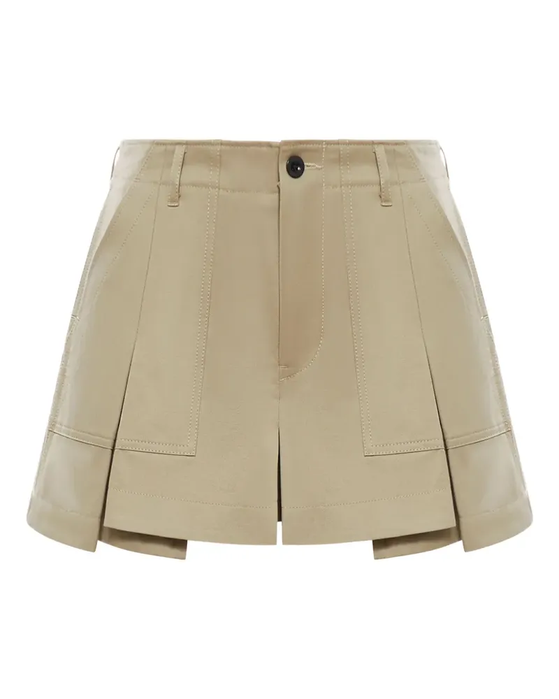 Sacai Shorts mit Bundfalten - Nude Nude
