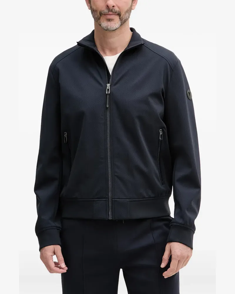 JOOP! Pablo textured funnel-neck llightweight jacket - Blau Blau