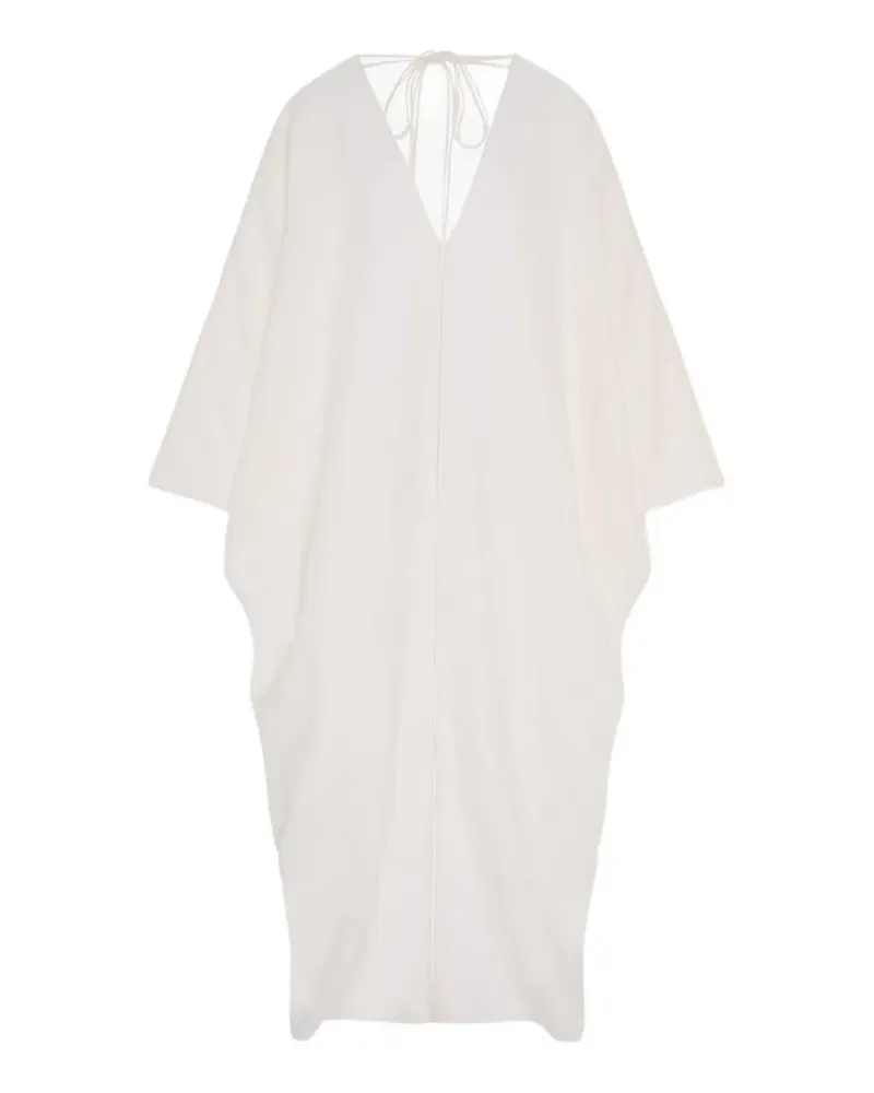 Another Tomorrow dolman-sleeve V-neck maxi dress - Weiß Weiß