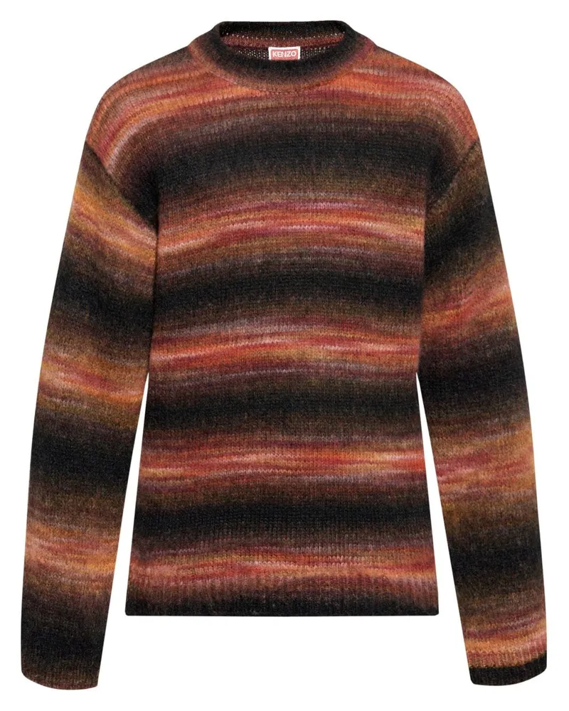 Kenzo Gestreifter Pullover - Schwarz Schwarz