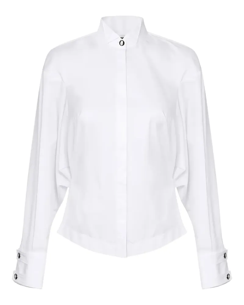 Elisabetta Franchi Hemd mit Flügelkragen - Weiß Weiß