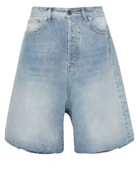 VETEMENTS Halbhohe Jeans-Shorts mit weitem Bein Blau