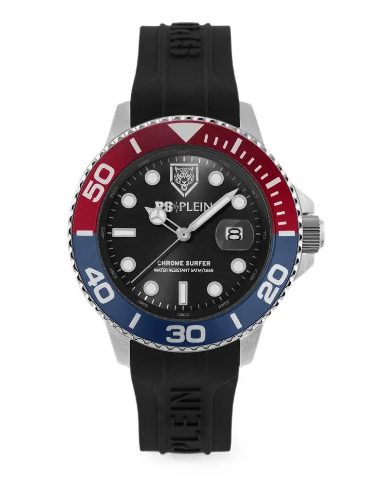 Philipp Plein Chrome Surfer Armbanduhr 43mm - Schwarz Schwarz