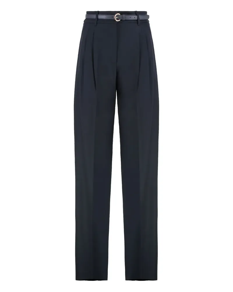 Max Mara pleated belt trousers - Schwarz Schwarz