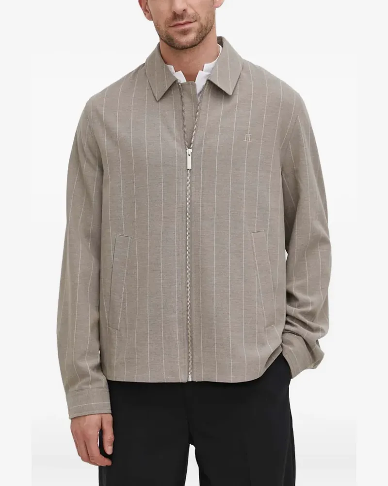 LES DEUX striped-pattern jacket - Nude Nude