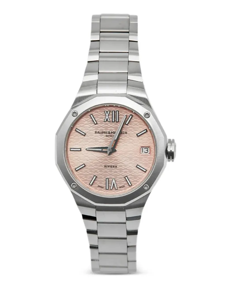 Baume & Mercier 2020s Riviera Armbanduhr 33mm - Rosa Rosa