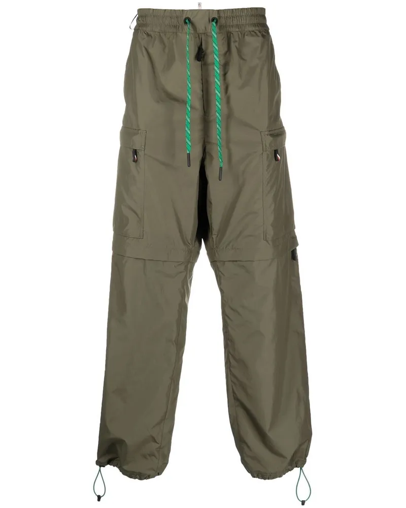 Moncler Straight-Leg-Hose mit Kontrastdetail - Grün Grün