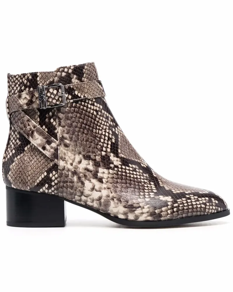 Michael Kors Stiefeletten mit Pythonleder-Optik - Grau Grau