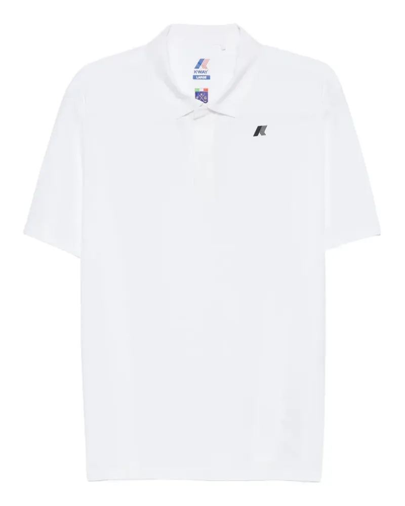 K-Way x Italian Golf Federation Swing logo-patch polo shirt - Weiß Weiß