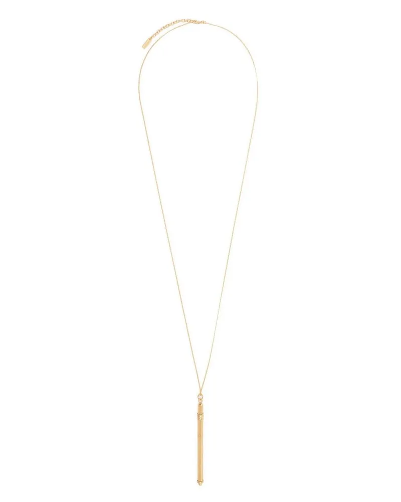 Saint Laurent Cocktail-Stirrer Halskette Gold