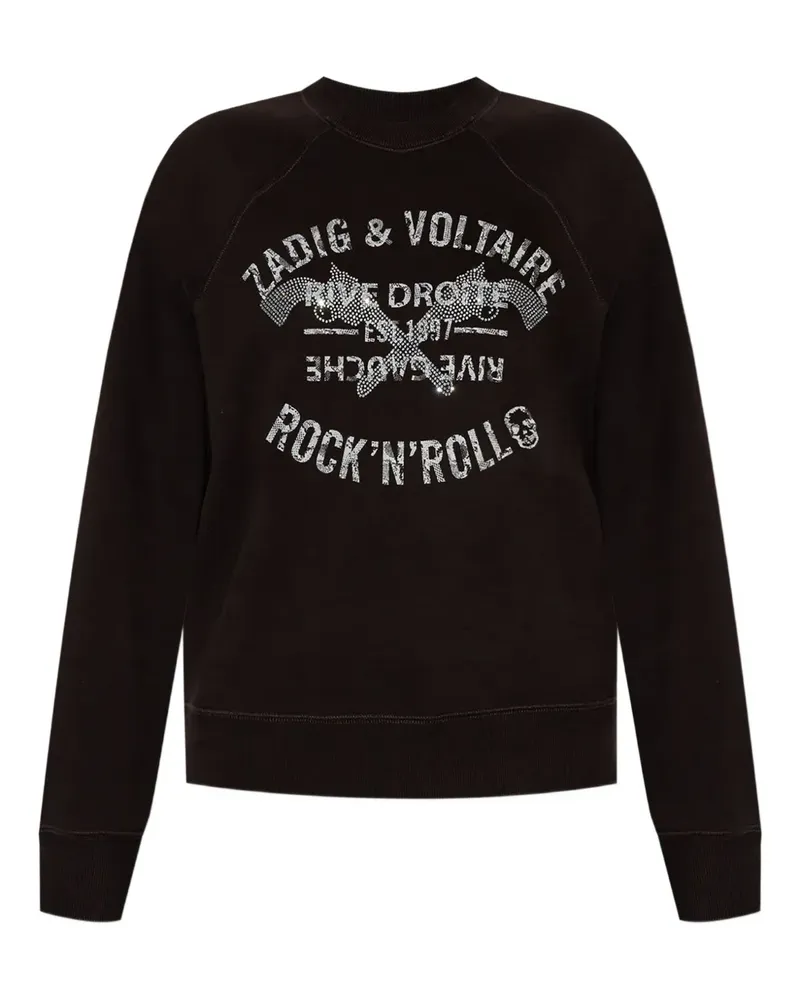 Zadig & Voltaire Sweatshirt mit grafischem Print - Braun Braun