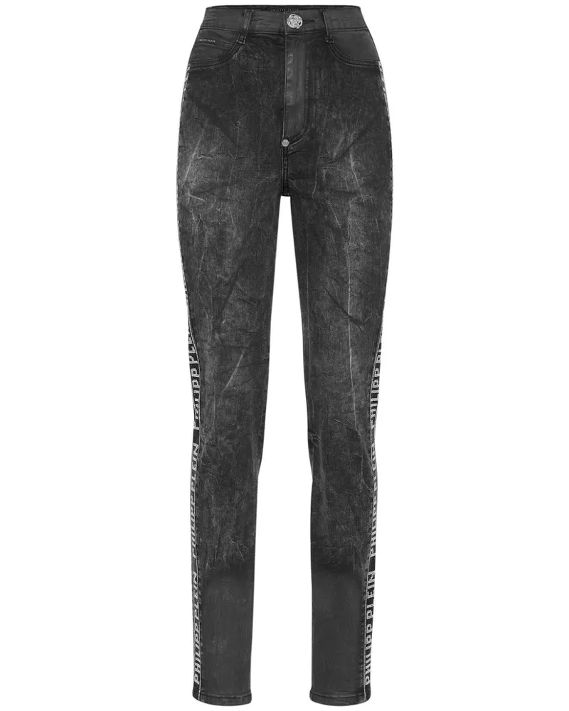 Philipp Plein Jeans mit Kristallverzierung - Grau Grau