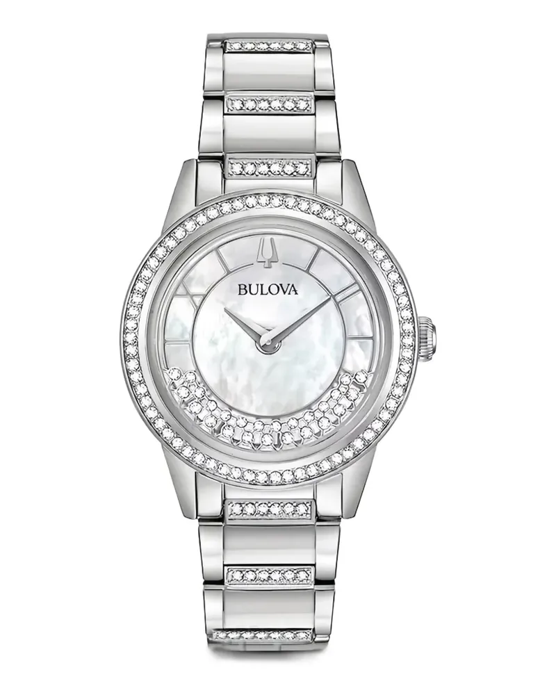 BULOVA TurnStyle Armbanduhr mit Kristallen 32mm - Weiß Weiß