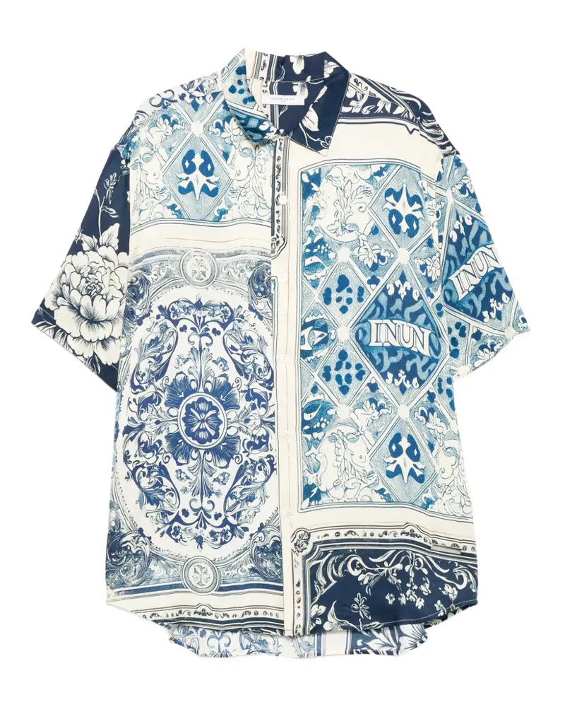 IH NOM UH NIT Hemd mit Print - Blau Blau