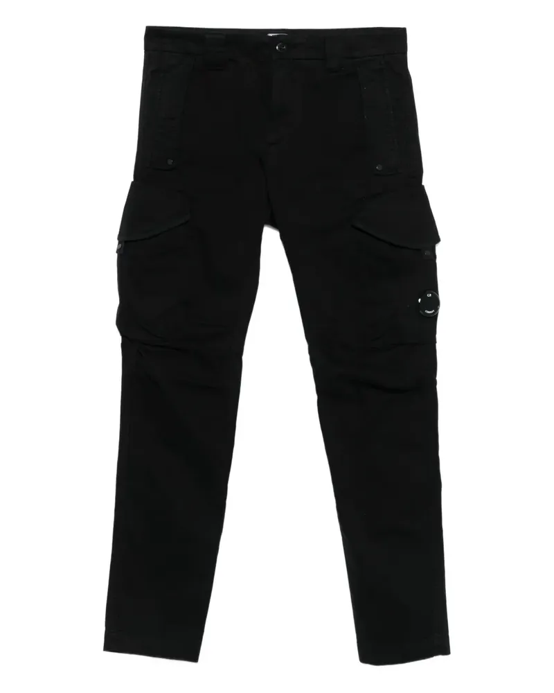 C.P. Company Cargohose mit Linsen-Detail - Schwarz Schwarz