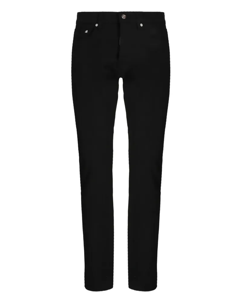 Karl Lagerfeld Hose mit Logo-Patch - Schwarz Schwarz