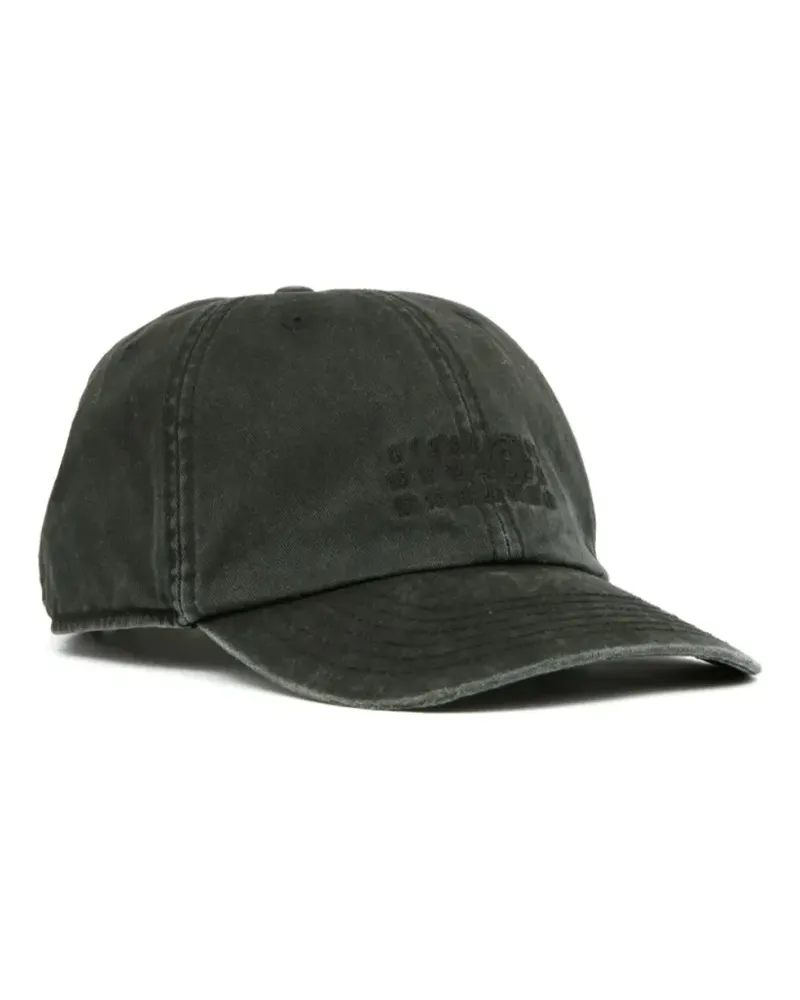 Maison Margiela Baseballkappe mit Logo-Stickerei - Schwarz Schwarz