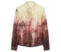 Sunset Palms Hemd - Nude
