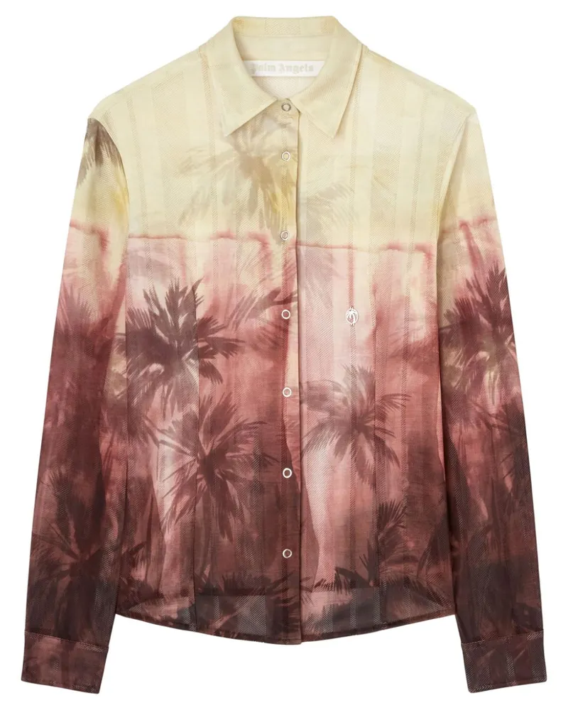 Palm Angels Sunset Palms Hemd - Nude Nude