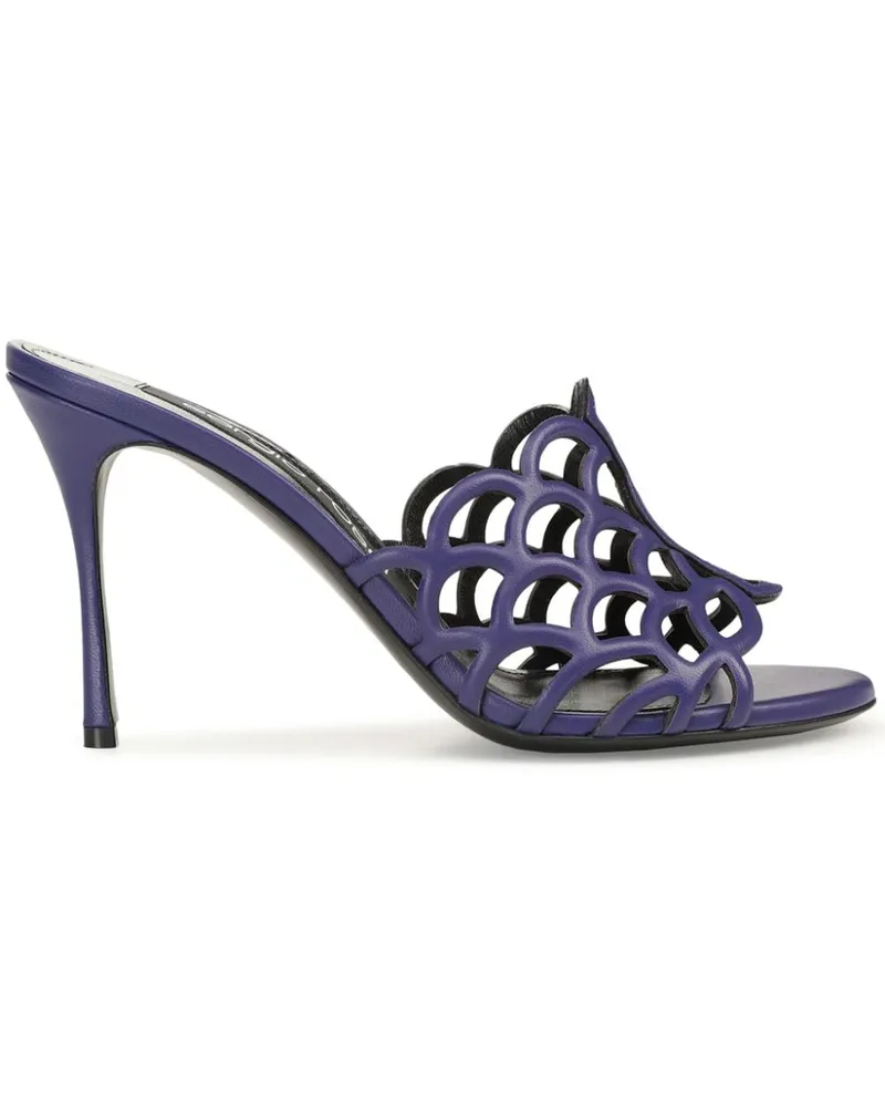 Sergio Rossi SR Mermaid Mules 90mm Violett