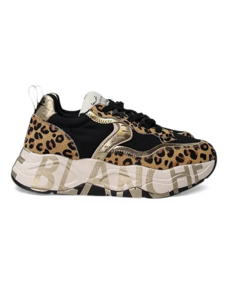 Voile Blanche Club105 leopard-print sneakers - Nude Nude